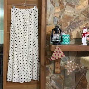 Cream with Black Polka Dots skirt